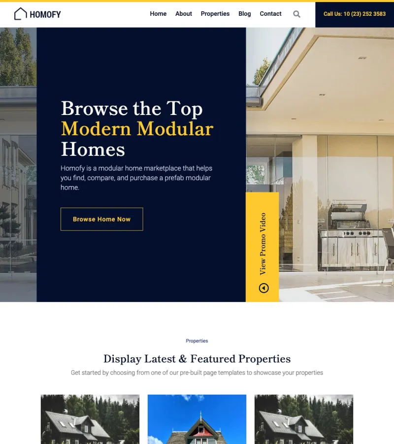 Homofy Real Estate Agent template