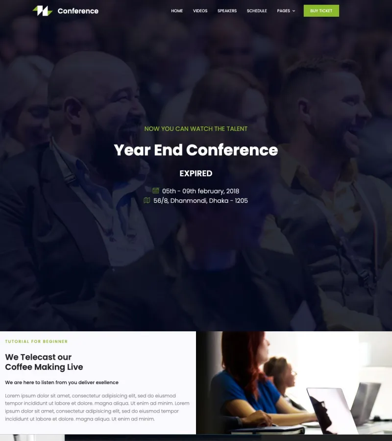 Conference Event Planner template