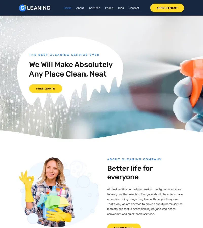 Cleaning Cleaner template