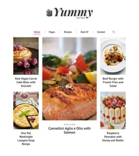 yummy-2 mini website template desktop screenshot