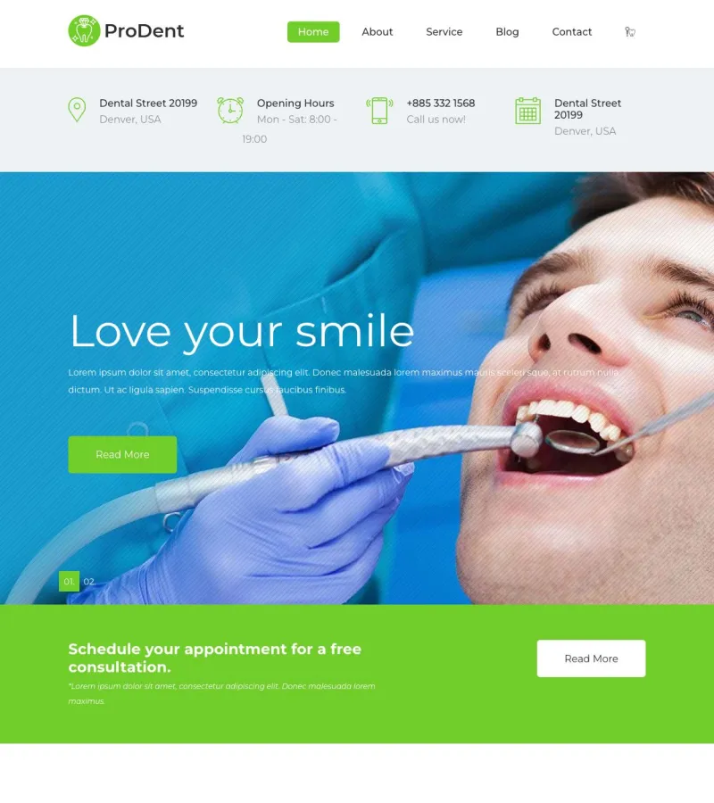Prodent Dentist template