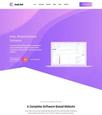 gaas mini website template desktop screenshot