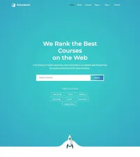 educature mini website template desktop screenshot