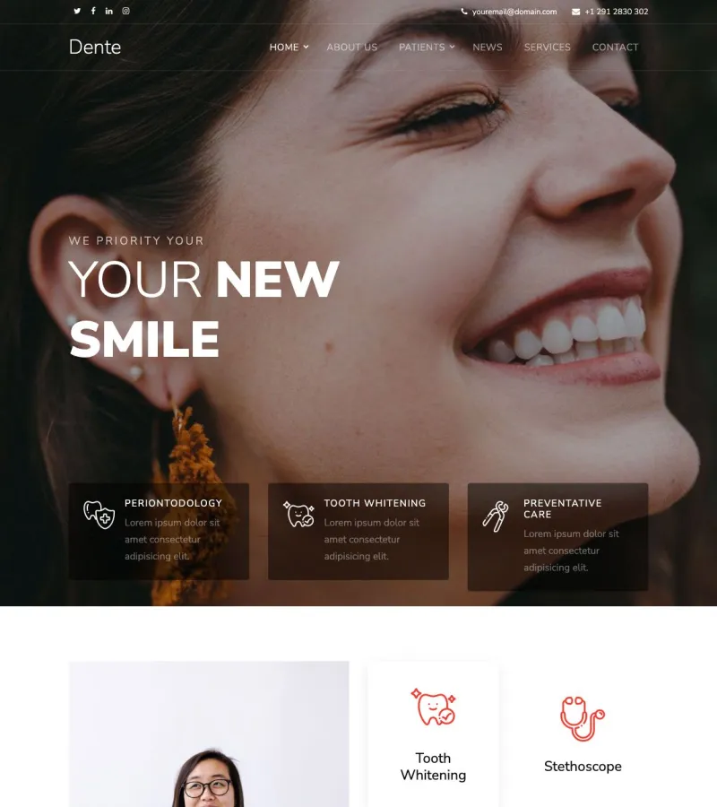 Dente Dentist template
