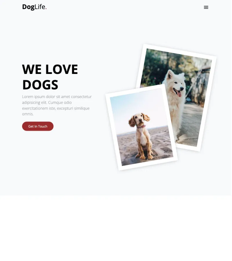 Doglife Veterinarian template