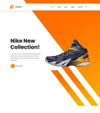 karma mini website template desktop screenshot