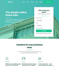 easylo mini website template desktop screenshot