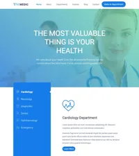 remedic mini website template desktop screenshot