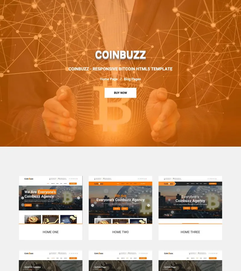 Coinbuzz Marketing Agency template