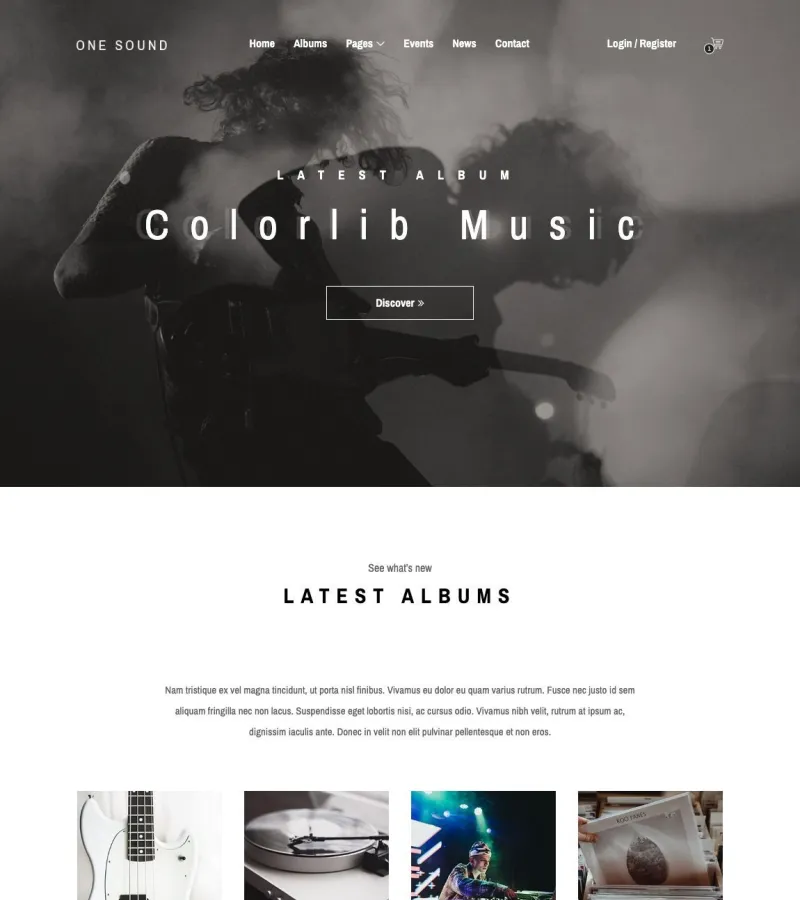 One Sound Event Planner template