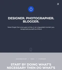 droppler mini website template desktop screenshot