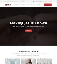 crose mini website template desktop screenshot