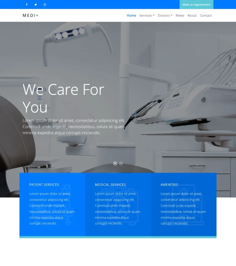 Medi+ Medical Clinic template