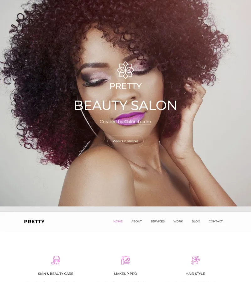 Pretty Beauty Salon template
