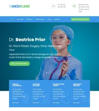 medicare mini website template desktop screenshot