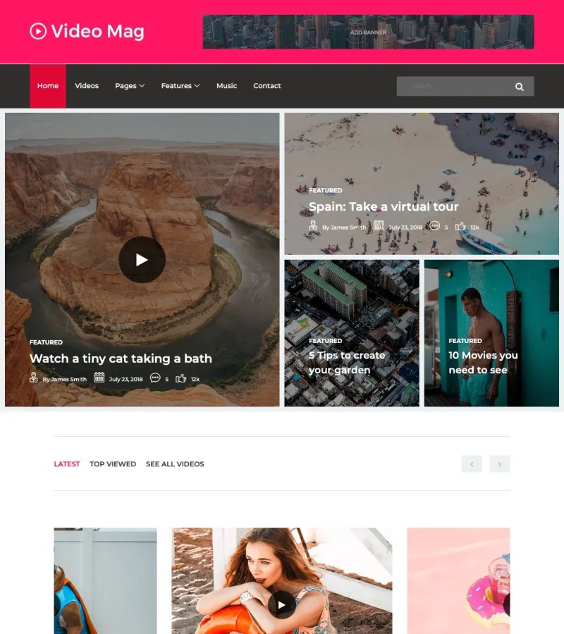 VideoMag Marketing Agency template