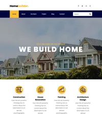 homebuilder mini website template desktop screenshot