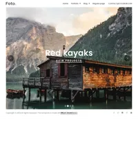 foto mini website template desktop screenshot