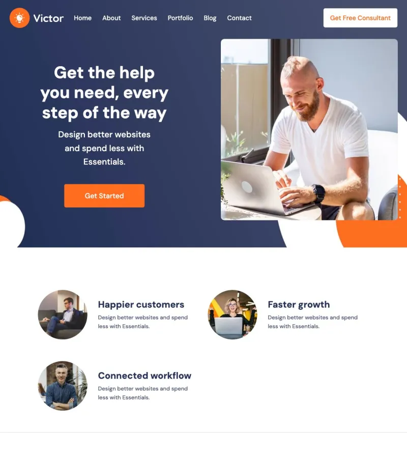 Victor IT Consultant template