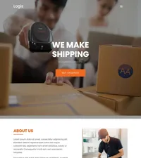 logis mini website template desktop screenshot