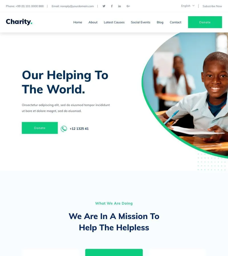 Charity Works Event Planner template