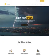 builder mini website template desktop screenshot
