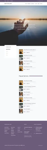 brotherlylove mini website template desktop screenshot