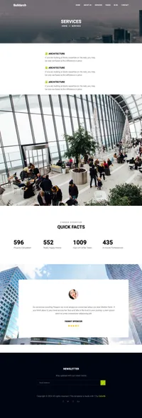 buildarch mini website template desktop screenshot