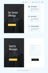 astral mini website template desktop screenshot