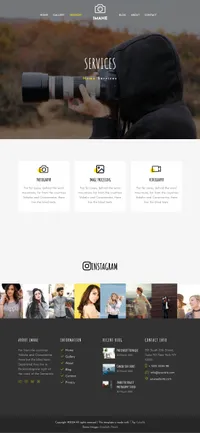 imahe mini website template desktop screenshot