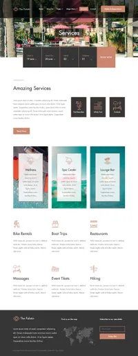 the-palatin mini website template desktop screenshot