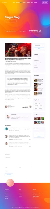 wemeet mini website template desktop screenshot