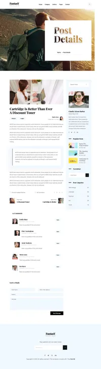 fantasy mini website template desktop screenshot