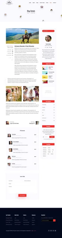 foodbar mini website template desktop screenshot