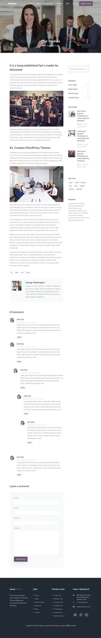 neutral mini website template desktop screenshot