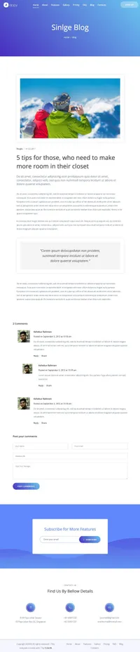 appy mini website template desktop screenshot