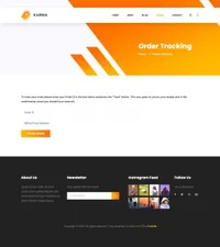 karma mini website template desktop screenshot