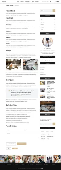 nikki mini website template desktop screenshot