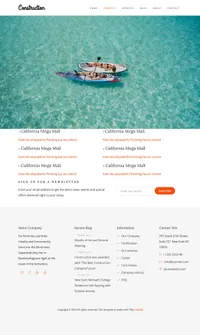 article mini website template desktop screenshot